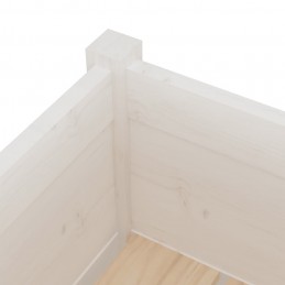 Acquista Fioriera da Giardino Bianca 70x70x70 cm Legno Massello di Pino con riferimento GHV-810811 della ditta GARDENHOME
