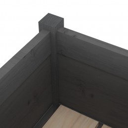 Acquista Fioriere da Giardino 2 pz Grigie 70x70x70 cm in Legno di Pino con riferimento GHV-810814 della ditta GARDENHOME