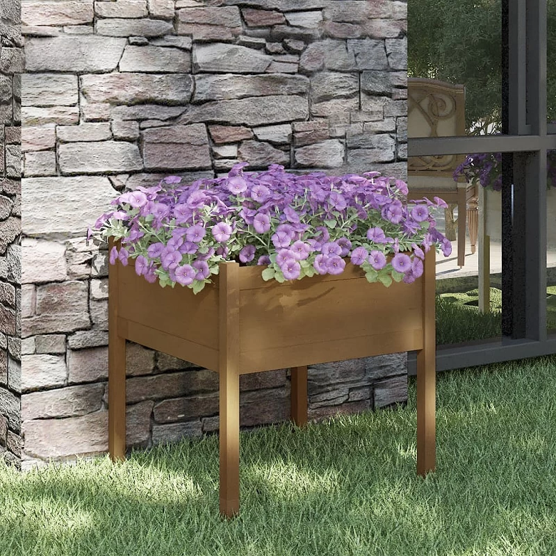 Acquista Fioriera da Giardino Miele 70x70x70 cm in Massello di Pino con riferimento GHV-810815 della ditta GARDENHOME