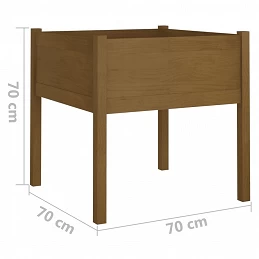 Acquista Fioriera da Giardino Miele 70x70x70 cm in Massello di Pino con riferimento GHV-810815 della ditta GARDENHOME