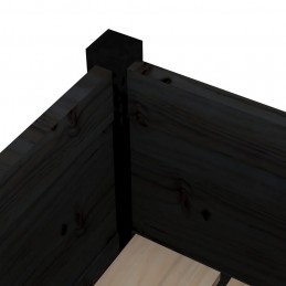 Acquista Fioriere da Giardino 2 pz Nere 70x70x70 cm in Massello di Pino con riferimento GHV-810818 della ditta GARDENHOME