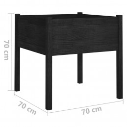 Acquista Fioriere da Giardino 2 pz Nere 70x70x70 cm in Massello di Pino con riferimento GHV-810818 della ditta GARDENHOME