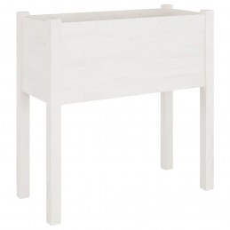 Acquista Fioriere da Giardino 2 pz Bianche 70x31x70 cm in Legno di Pino con riferimento GHV-810822 della ditta GARDENHOME