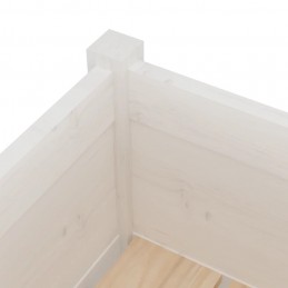 Acquista Fioriere da Giardino 2 pz Bianche 70x31x70 cm in Legno di Pino con riferimento GHV-810822 della ditta GARDENHOME