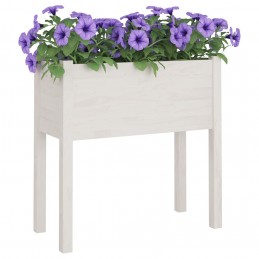 Acquista Fioriere da Giardino 2 pz Bianche 70x31x70 cm in Legno di Pino con riferimento GHV-810822 della ditta GARDENHOME