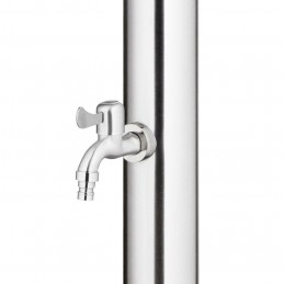 Acquista Doccia da Giardino con Base Grigia 220 cm in Acciaio Inox con riferimento GHV-3070793 della ditta GARDENHOME