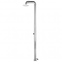 Acquista Doccia da Giardino con Base Grigia 230 cm in Acciaio Inox con riferimento GHV-3070794 della ditta GARDENHOME