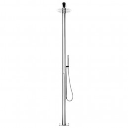 Acquista Doccia da Giardino con Base Grigia 230 cm in Acciaio Inox con riferimento GHV-3070794 della ditta GARDENHOME