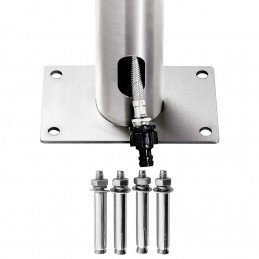 Acquista Doccia da Giardino con Base Grigia 230 cm in Acciaio Inox con riferimento GHV-3070794 della ditta GARDENHOME