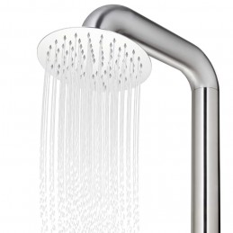 Acquista Doccia da Giardino con Base Grigia 230 cm in Acciaio Inox con riferimento GHV-3070794 della ditta GARDENHOME