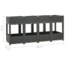 Acquista Fioriera Rialzata 160x40x71 cm in Polipropilene con riferimento GHV-310408 della ditta GARDENHOME