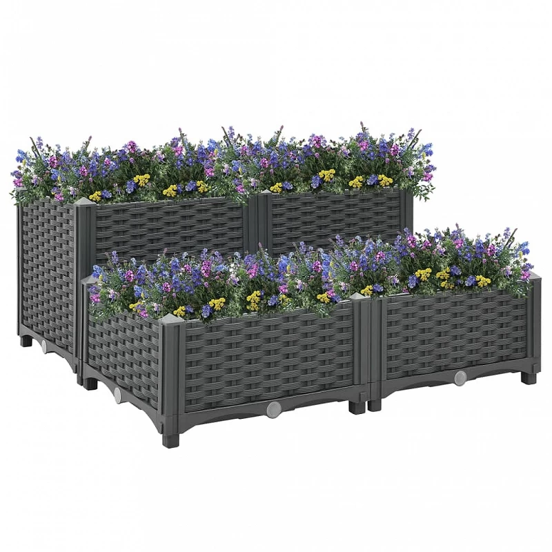 Acquista Fioriera Rialzata 80x80x38 cm in Polipropilene con riferimento GHV-310409 della ditta GARDENHOME