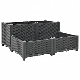Acquista Fioriera Rialzata 80x80x38 cm in Polipropilene con riferimento GHV-310409 della ditta GARDENHOME