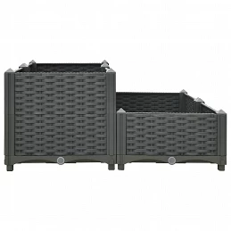 Acquista Fioriera Rialzata 80x80x38 cm in Polipropilene con riferimento GHV-310409 della ditta GARDENHOME