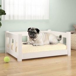 Acquista Cuccia per Cani Bianca 65,5x50,5x28 cm Legno Massello di Pino con riferimento GHV-820188 della ditta GARDENHOME