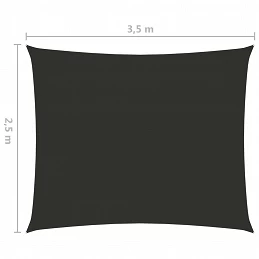 Acquista 135096 Sunshade Sail Oxford Fabric Rectangular 2,5x3,5 m Anthracite con riferimento GHV-135096 della ditta GARDENHOME