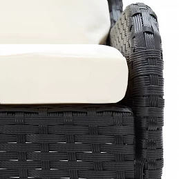 Acquista Divani Angolari da Giardino 2 pz in Polyrattan Nero con riferimento GHV-310224 della ditta GARDENHOME