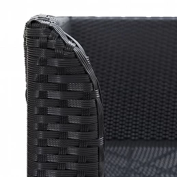 Acquista Divani Angolari da Giardino 2 pz in Polyrattan Nero con riferimento GHV-310224 della ditta GARDENHOME