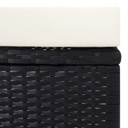Acquista Sedia da Giardino Reclinabile con Cuscino in Polyrattan Nero con riferimento GHV-310228 della ditta GARDENHOME