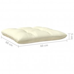 Acquista Sgabello da Giardino con Cuscino Crema in Massello di Pino con riferimento GHV-806640 della ditta GARDENHOME