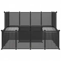 Acquista Gabbia per Piccoli Animali Nera 143x107x93 cm in PP e Acciaio con riferimento GHV-340569 della ditta GARDENHOME