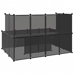 Acquista Gabbia per Piccoli Animali Nera 143x107x93 cm in PP e Acciaio con riferimento GHV-340569 della ditta GARDENHOME