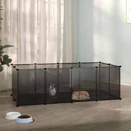 Acquista Gabbia per Piccoli Animali Nera 144x74x46,5 cm in PP e Acciaio con riferimento GHV-340571 della ditta GARDENHOME