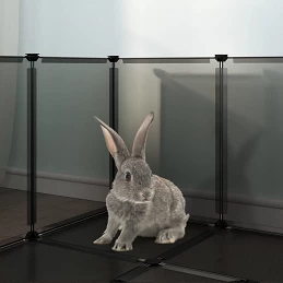 Acquista Gabbia per Piccoli Animali Nera 144x74x46,5 cm in PP e Acciaio con riferimento GHV-340571 della ditta GARDENHOME