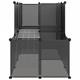 Acquista Gabbia per Piccoli Animali Nera 142x74x93 cm in PP e Acciaio con riferimento GHV-340573 della ditta GARDENHOME