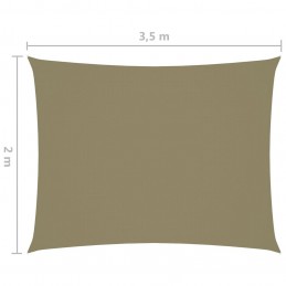 Acquista Parasole a Vela Oxford Rettangolare 2x3,5 m Beige con riferimento GHV-135146 della ditta GARDENHOME