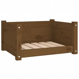Acquista Cuccia per Cani Miele 55,5x45,5x28 cm Legno Massello di Pino con riferimento GHV-821445 della ditta GARDENHOME