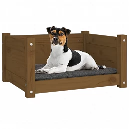 Acquista Cuccia per Cani Miele 55,5x45,5x28 cm Legno Massello di Pino con riferimento GHV-821445 della ditta GARDENHOME