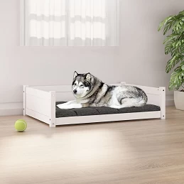 Acquista Cuccia per Cani Bianca 105,5x75,5x28 cm Legno Massello di Pino con riferimento GHV-821463 della ditta GARDENHOME