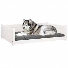 Acquista Cuccia per Cani Bianca 105,5x75,5x28 cm Legno Massello di Pino con riferimento GHV-821463 della ditta GARDENHOME