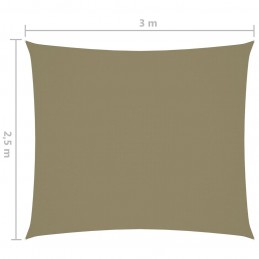 Acquista Parasole a Vela Oxford Rettangolare 2,5x3 m Beige con riferimento GHV-135150 della ditta GARDENHOME