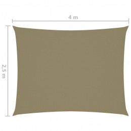 Acquista Parasole a Vela Oxford Rettangolare 2,5x4 m Beige con riferimento GHV-135152 della ditta GARDENHOME