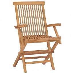 Acquista Sedie da Giardino con Cuscini Neri 8 pz in Massello di Teak con riferimento GHV-3072911 della ditta GARDENHOME