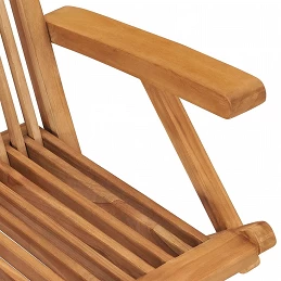 Acquista Sedie da Giardino con Cuscini Neri 8 pz in Massello di Teak con riferimento GHV-3072911 della ditta GARDENHOME
