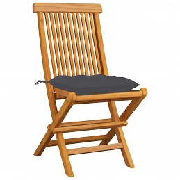 Acquista Sedie da Giardino con Cuscini Antracite 8 pz Massello di Teak con riferimento GHV-3072932 della ditta GARDENHOME