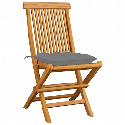 Acquista Sedie da Giardino e Cuscini Grigi 8 pz Massello di Teak con riferimento GHV-3072933 della ditta GARDENHOME