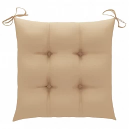 Acquista Sedie da Giardino con Cuscini Beige 8 pz in Massello di Teak con riferimento GHV-3072935 della ditta GARDENHOME