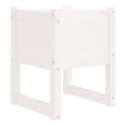 Acquista Fioriera Bianca 40x40x52,5 cm in Legno Massello di Pino con riferimento GHV-822109 della ditta GARDENHOME