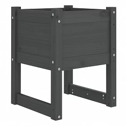 Acquista Fioriera Grigio 40x40x52,5 cm in Legno Massello di Pino con riferimento GHV-822111 della ditta GARDENHOME