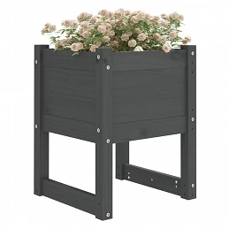 Acquista Fioriera Grigio 40x40x52,5 cm in Legno Massello di Pino con riferimento GHV-822111 della ditta GARDENHOME