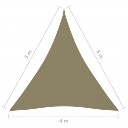 Acquista Parasole a Vela Oxford Triangolare 4x5x5 m Beige con riferimento GHV-135179 della ditta GARDENHOME