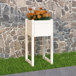 Acquista Fioriera Bianca 40x40x81 cm in Legno Massello di Pino con riferimento GHV-822124 della ditta GARDENHOME