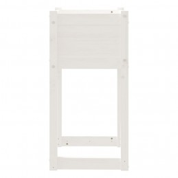 Acquista Fioriere 2 pz Bianche 40x40x81 cm in Legno Massello di Pino con riferimento GHV-822125 della ditta GARDENHOME