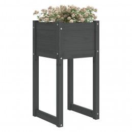 Acquista Fioriere 2 pz Grigio 40x40x81 cm in Legno Massello di Pino con riferimento GHV-822127 della ditta GARDENHOME