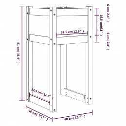 Acquista Fioriera Miele 40x40x81 cm in Legno Massello di Pino con riferimento GHV-822128 della ditta GARDENHOME