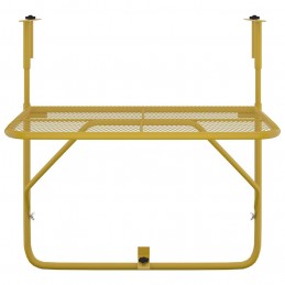 Acquista Tavolo da Balcone Oro 60x40 cm in Acciaio con riferimento GHV-340917 della ditta GARDENHOME